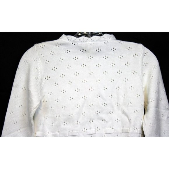 NEW 2007 Gymboree Love is in The Air White Cardigan Sweater Flower Scallop Edge - Picture 9 of 11